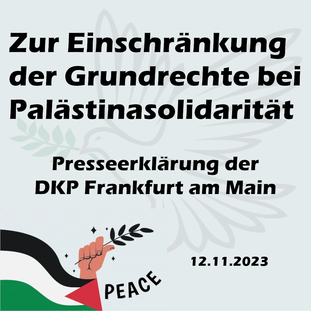 Zur Einschränkung der Grundrechte bei Palästinasolidarität
