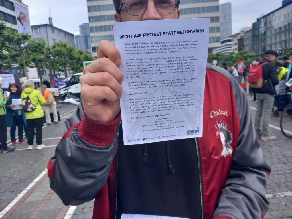 Recht auf Protest statt Betonwahn